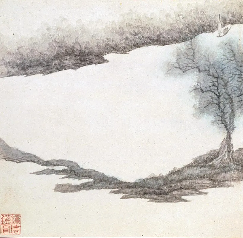 龚贤《山水八段图卷》_11