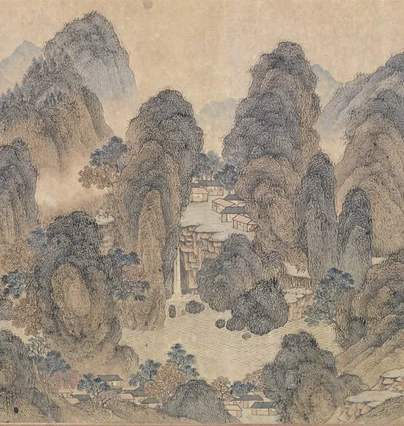 王蒙《长江万里图卷》全卷_06