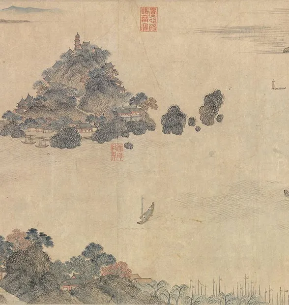 王蒙《长江万里图卷》全卷_27