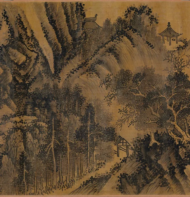 元吴镇山水卷_08