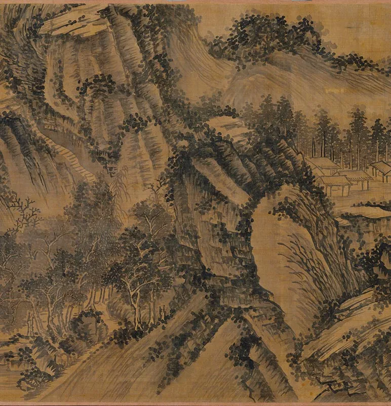 元吴镇山水卷_04