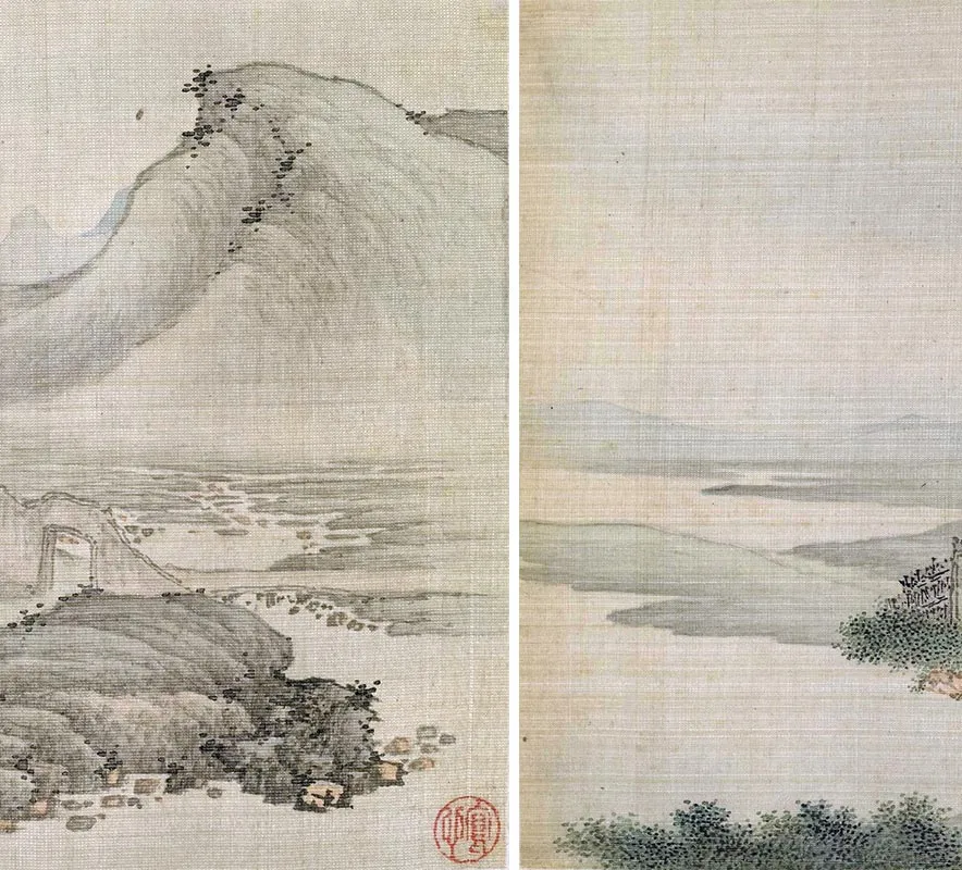 清谢荪《画山水图册》_08