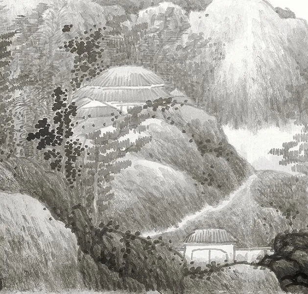 龚贤赠长翁山水卷_08