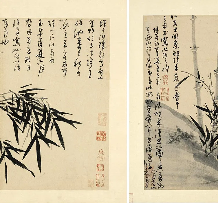 吴镇《墨竹谱册》_11