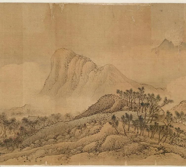 王蒙《仿王右丞辋川图》卷_05