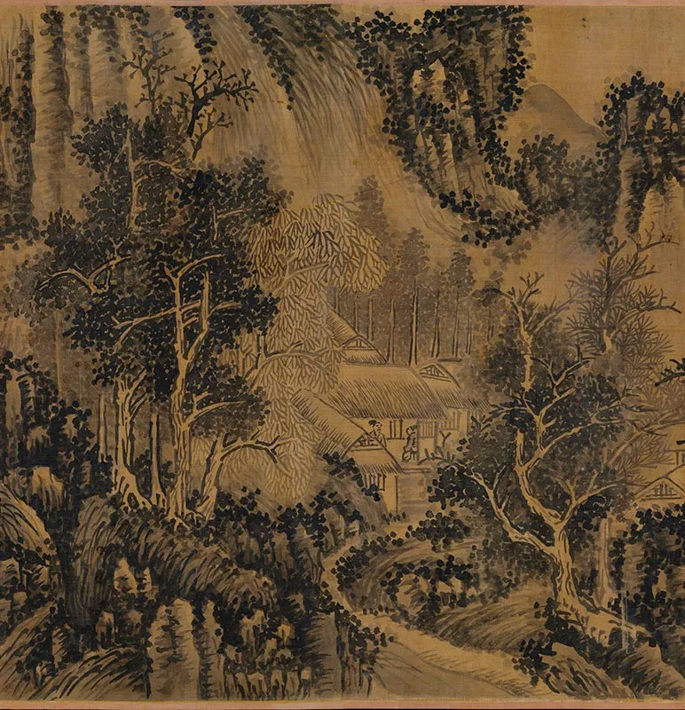 元吴镇山水卷_10
