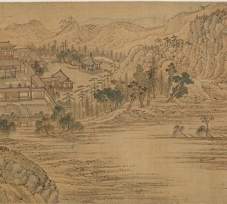 王蒙《仿王右丞辋川图》卷_32