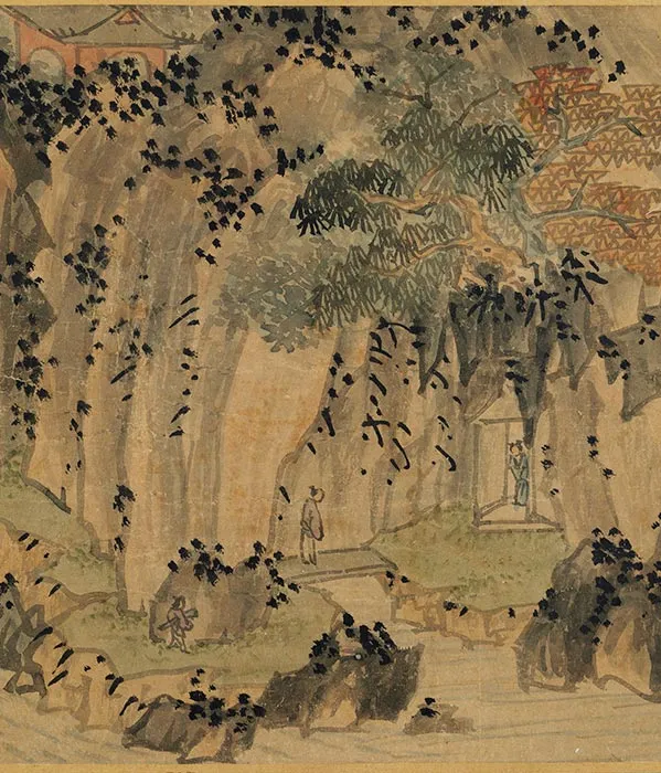 元吴镇画山水卷_04