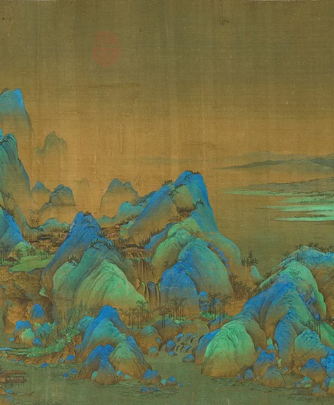 王希孟《千里江山图卷》全卷_21