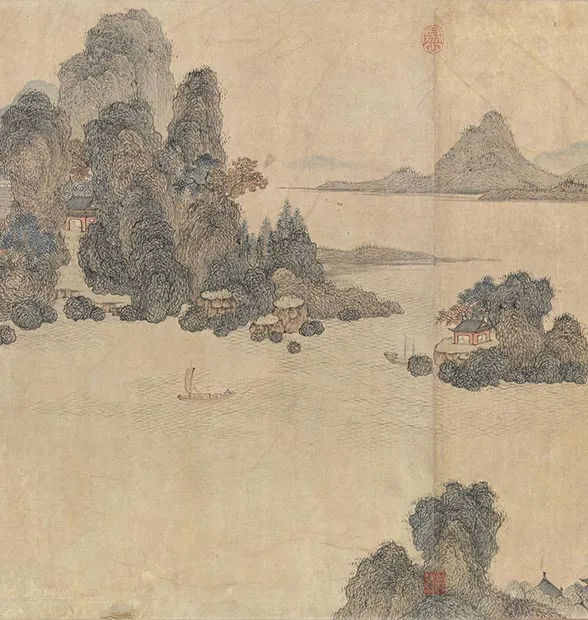 王蒙《长江万里图卷》全卷_21