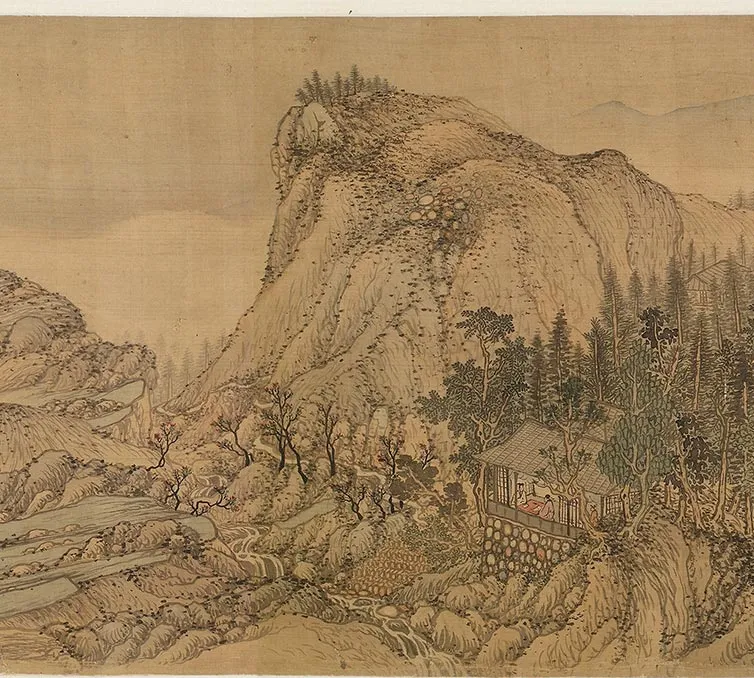 王蒙《仿王右丞辋川图》卷_07