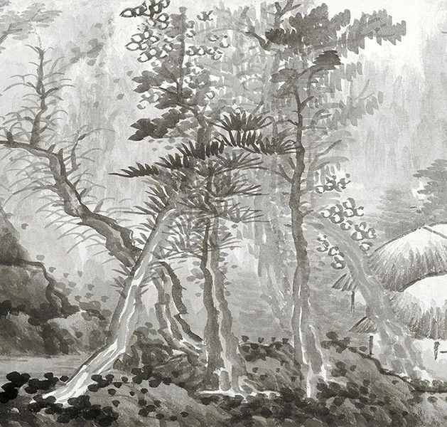 龚贤赠长翁山水卷_23