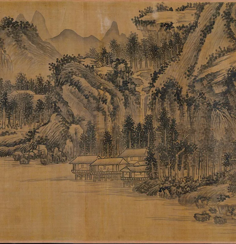 元吴镇山水卷_03