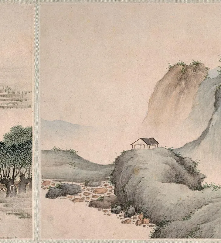 樊圻为玉翁画山水册_09