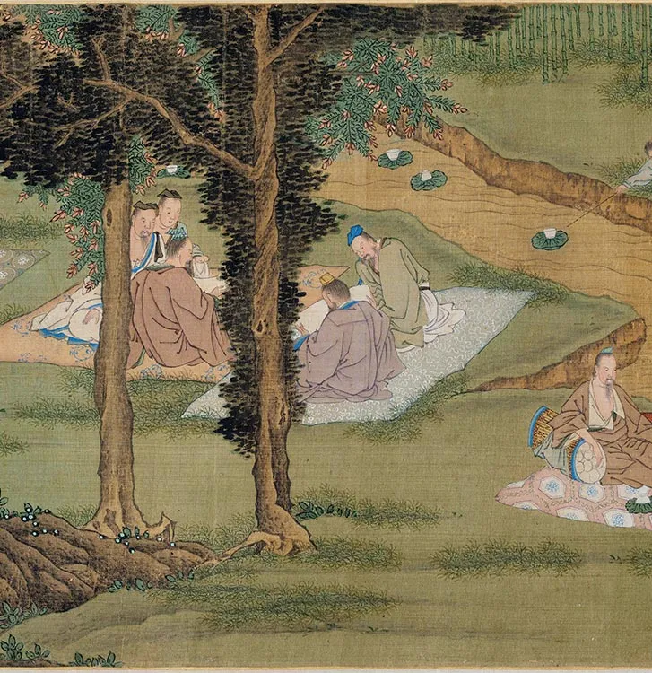 樊沂《兰亭修禊图卷》全卷_17