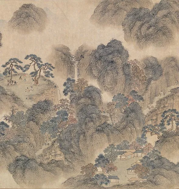 王蒙《长江万里图卷》全卷_03