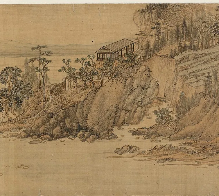 王蒙《仿王右丞辋川图》卷_21
