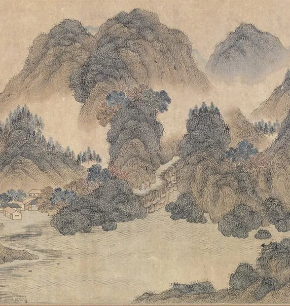 王蒙《长江万里图卷》全卷_05
