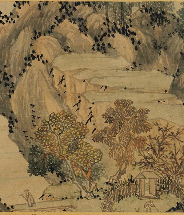 元吴镇画山水卷_09