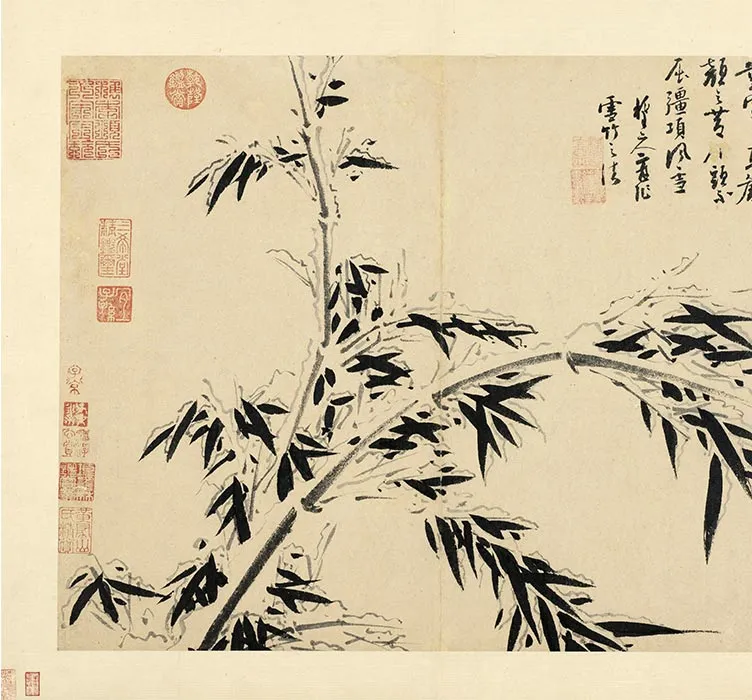 吴镇《墨竹谱册》_01