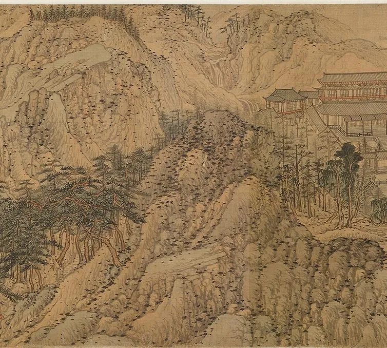 王蒙《仿王右丞辋川图》卷_31