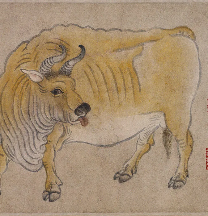 唐·韩滉《五牛图》卷_18