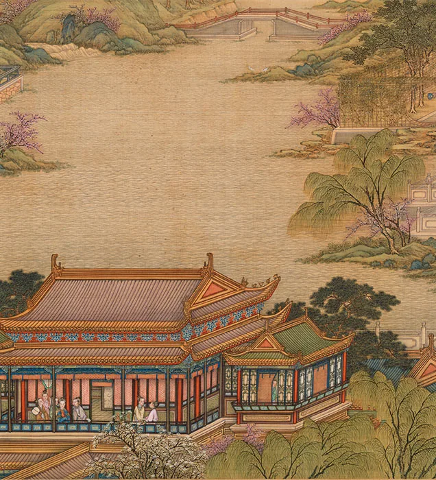 清院本汉宫春晓图_16