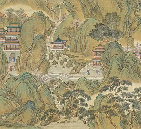 清院本汉宫春晓图长卷_12