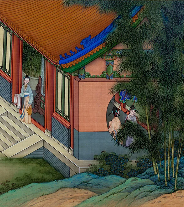 清冷枚《仿仇英汉宫春晓图》卷_20