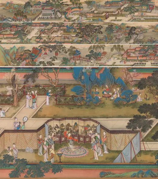 清代·周鲲山水画作品高清大图下载- 集古作网