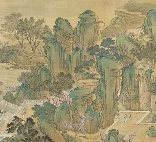 清院本汉宫春晓图长卷_24