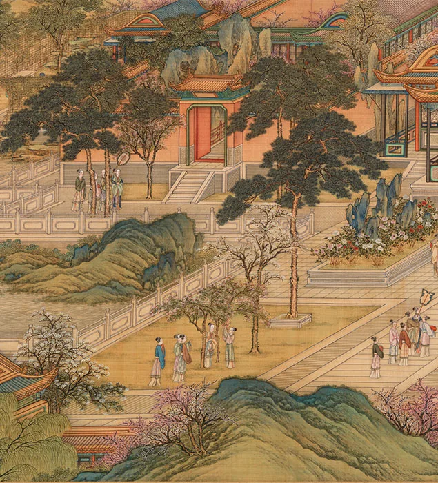 清院本汉宫春晓图_17