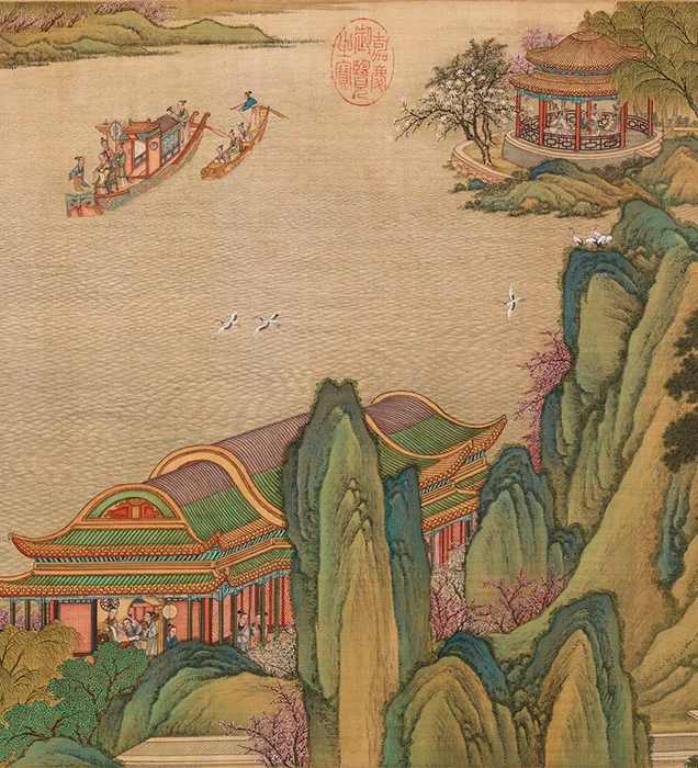 清院本汉宫春晓图_09