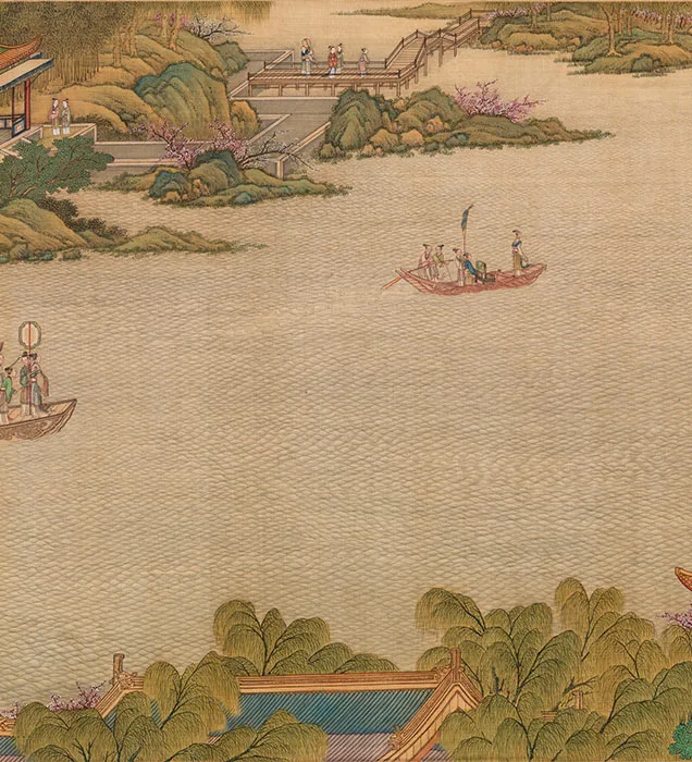 清院本汉宫春晓图_08