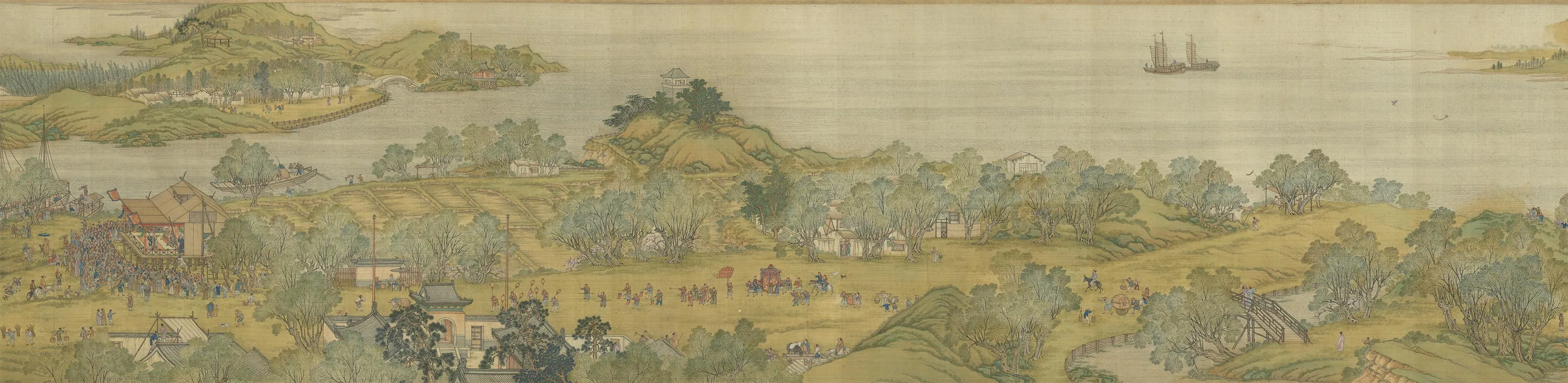 清院本清明上河图卷（第1段）