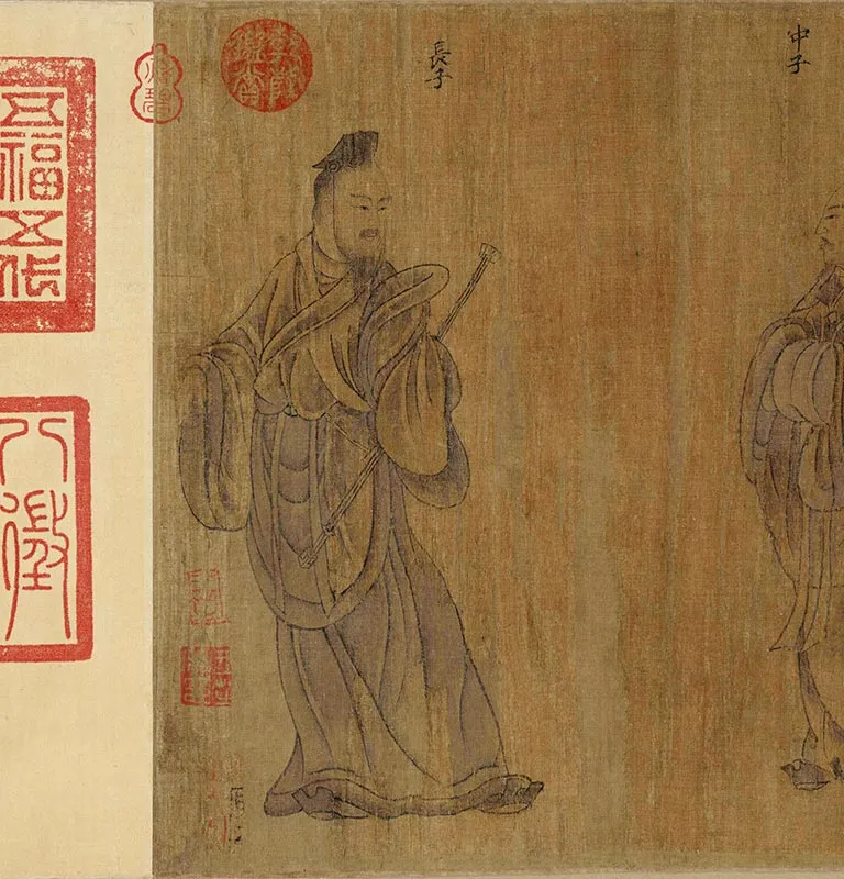 顾恺之《列女仁智图》卷_05