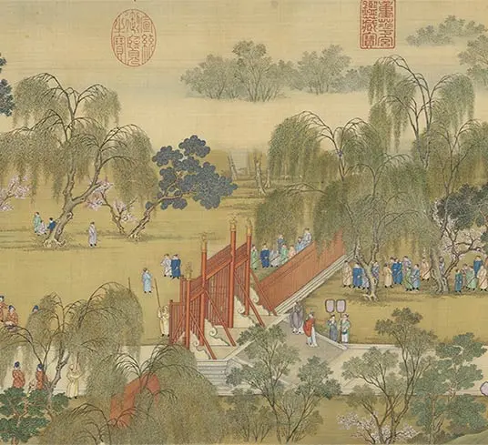 清院本汉宫春晓图长卷_53