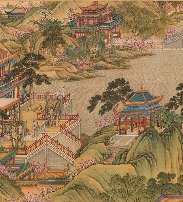 清院本汉宫春晓图_02