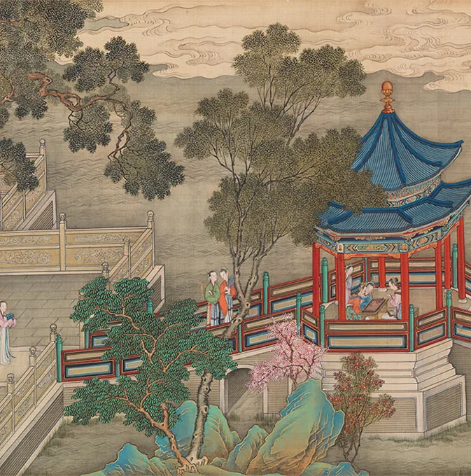 清院本汉宫春晓图_04