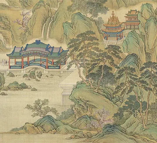 清院本汉宫春晓图长卷_15