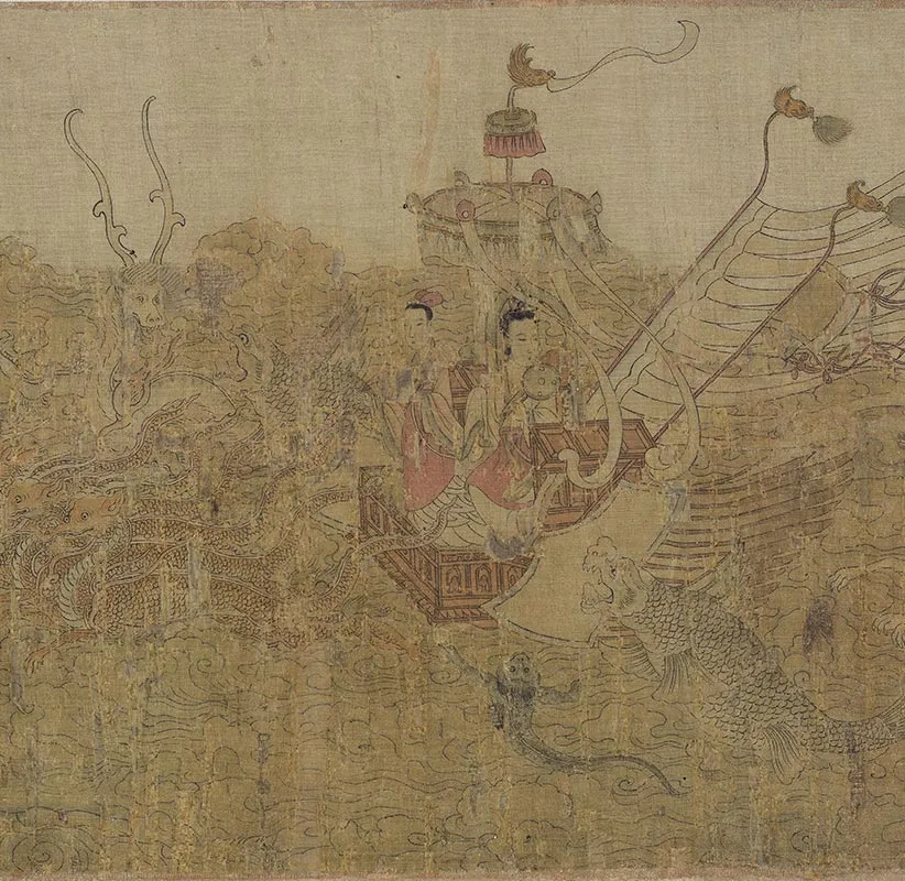 摹顾恺之洛神赋图卷_12