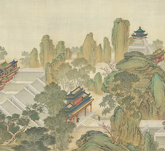 清院本汉宫春晓图长卷_02