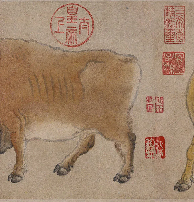 唐·韩滉《五牛图》卷_17