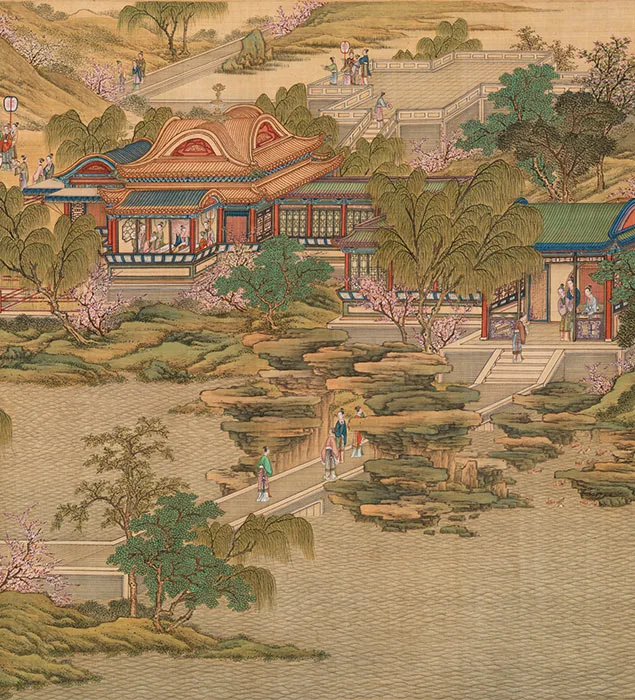 清院本汉宫春晓图_06