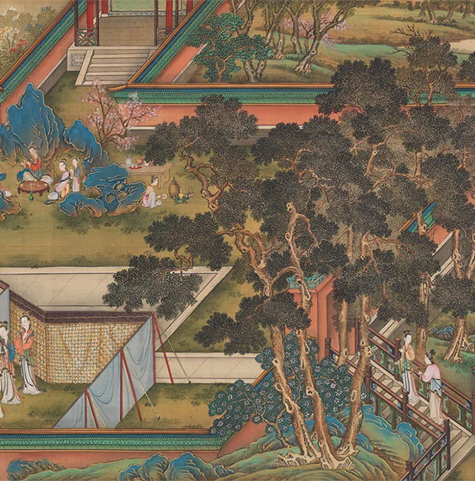 清院本汉宫春晓图_12