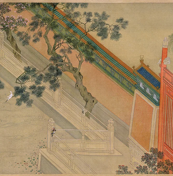 明仇英汉宫春晓图卷_16