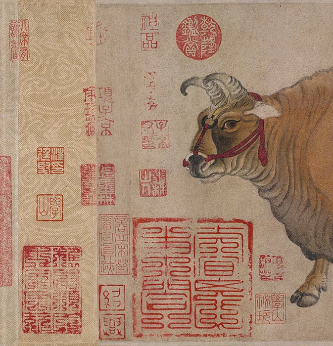 唐·韩滉《五牛图》卷_16