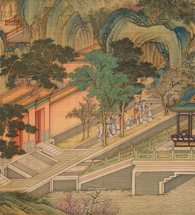 清院本汉宫春晓图_14