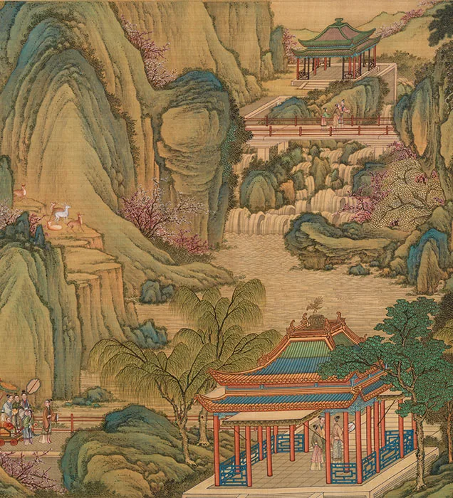 清院本汉宫春晓图_11