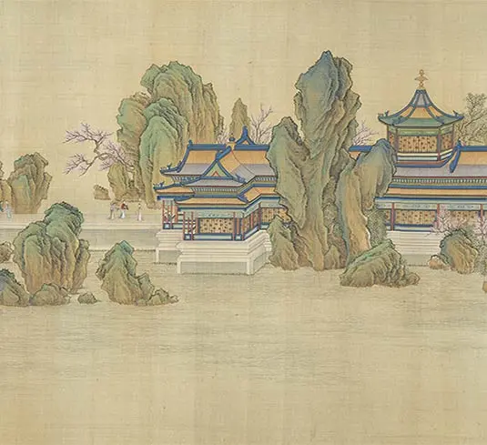 清院本汉宫春晓图长卷_20